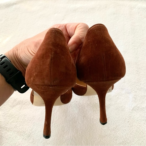 Battaglia Suede Leather Heels Size 8 - Picture 3 of 9